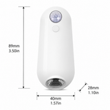 2-in-1 Motion Sensor Night Light with Toilet Light Function, 8 Color RGB Glow, Waterproof Rechargeable LED Lamp for Nighttime Use in Bathroom, Stairway, Hallway, and Bedside (2PCS)