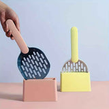Colorful Cat Litter Scoop Set with Wall-Mountable Storage Base for Easy Cleaning and Organization (Pink) In Australia - Darrahopens