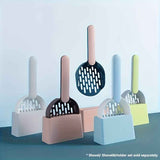 Colorful Cat Litter Scoop Set with Wall-Mountable Storage Base for Easy Cleaning and Organization (Pink) In Australia - Darrahopens