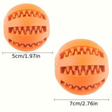 Interactive Dog Chew Toy for Small Breeds - Durable Rubber Treat Dispensing Ball for Dental Cleaning, Slow Feeding, and Fun Playtime with Your Furry Friend (5cm, Blue)