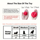 Interactive Dog Chew Toy for Small Breeds - Durable Rubber Treat Dispensing Ball for Dental Cleaning, Slow Feeding, and Fun Playtime with Your Furry Friend (5cm, Blue)