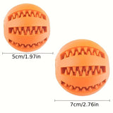 Interactive Dog Chew Toy for Small Breeds - Durable Rubber Treat Dispensing Ball for Dental Cleaning, Slow Feeding, and Fun Playtime with Your Furry Friend (5cm, Green)