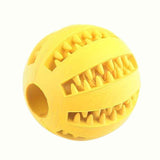 Interactive Dog Chew Toy for Small Breeds - Durable Rubber Treat Dispensing Ball for Dental Cleaning, Slow Feeding, and Fun Playtime with Your Furry Friend (7cm, Cyan)