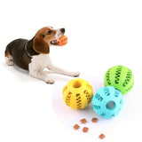 Interactive Dog Chew Toy for Small Breeds - Durable Rubber Treat Dispensing Ball for Dental Cleaning, Slow Feeding, and Fun Playtime with Your Furry Friend (7cm, Green)