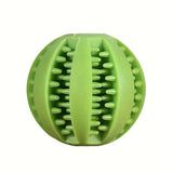 Interactive Dog Chew Toy for Small Breeds - Durable Rubber Treat Dispensing Ball for Dental Cleaning, Slow Feeding, and Fun Playtime with Your Furry Friend (7cm, Yellow)