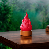 Bring the cozy, flickering charm of a realistic flame to any space with this portable LED flame night light, perfect for creating a warm ambiance during bedtime, parties, camping, or romantic evenings without any real fire hazards. (Orange, 1PCS)
