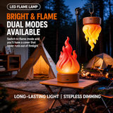 Bring the cozy, flickering charm of a realistic flame to any space with this portable LED flame night light, perfect for creating a warm ambiance during bedtime, parties, camping, or romantic evenings without any real fire hazards. (Orange, 3PCS)