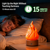 Bring the cozy, flickering charm of a realistic flame to any space with this portable LED flame night light, perfect for creating a warm ambiance during bedtime, parties, camping, or romantic evenings without any real fire hazards. (Orange, 3PCS)