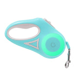 Illuminated Retractable Dog Leash with Touch-Control Brake and RGB Breathing Light, 360° Tangle-Free, Ergonomic Anti-Slip Handle for Medium and Small Dogs, Perfect for Night Walks and Everyday Strolls (Mint 3M(9.84ft))