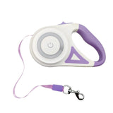 Illuminated Retractable Dog Leash with Touch-Control Brake and RGB Breathing Light, 360° Tangle-Free, Ergonomic Anti-Slip Handle for Medium and Small Dogs, Perfect for Night Walks and Everyday Strolls (Mint 5M(16.4ft))