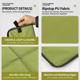 Ultralight Portable Folding Seat Cushion – Waterproof, Tear-Resistant PU Outdoor Mat for Hiking, Camping, Picnics, and Park Relaxation with Carabiner Clip and Compact Foldable Design (Pink) In Australia - Darrahopens