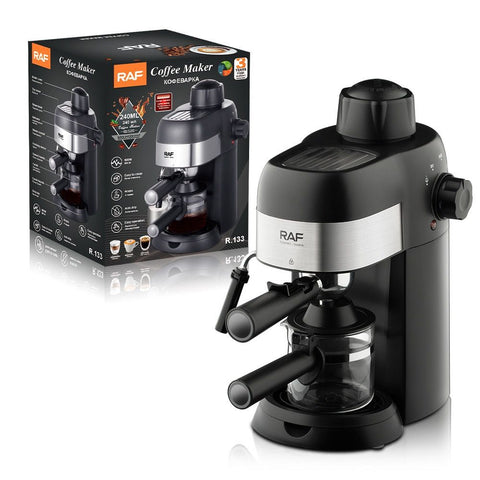 Compact 3.5Bar Semi-Automatic Espresso Machine with Steam Milk Frother for Home, Office, and Small Kitchen Use (Black) In Australia - Darrahopens