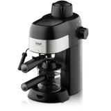 Compact 3.5Bar Semi-Automatic Espresso Machine with Steam Milk Frother for Home, Office, and Small Kitchen Use (Black)