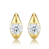 Elevate your everyday elegance with these luxurious moissanite drop earrings, featuring brilliant round-cut stones in a radiant gold setting. Designed for versatile wear, they effortlessly transition from chic daily office attire to refined formal occasio