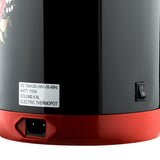 6.8L Electric Thermostatic Hot Water Boiler with Stainless Steel Interior, Floral Pattern, Keep Warm Function for Home and Small Office Daily Hot Water Use (Red)