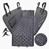 100% Waterproof Pet Car Seat Cover Hammock – Heavy-Duty 600D Scratch-Resistant, Anti-Slip, Soft & Durable Dog Seat Protector for Cars, Trucks, and SUVs – Fits Rear Seats with Easy Foldable Design (BlackOrange)