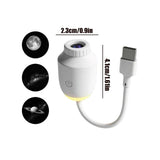USB-Powered Star Projector Night Light with Interchangeable Film Slides – Create a Romantic Galaxy Ambiance in Your Bedroom, Car, or Party Space with Adjustable Focus and 160° Projection (White)