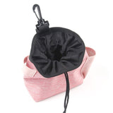 Keep Your Hands Free During Walks and Training Sessions with this Portable Pet Treat Pouch, Featuring a Built-in Poop Bag Dispenser and Quick-Access Hook, Perfect for Rewarding Your Dog On the Go (Pink (With Belt))