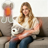 USB Heated Plush Dog Pillow – Soft Warm Stuffed Animal for Cozy Snuggling, Body Warmth & Relaxation at Home (Camel Golden Retriever)