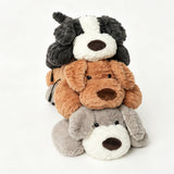 USB Heated Plush Dog Pillow – Soft Warm Stuffed Animal for Cozy Snuggling, Body Warmth & Relaxation at Home (Dark Grey Border Collie) In Australia - Darrahopens