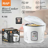 5L Electric Rice Cooker with Steamer Basket, Non-Stick Inner Pot, 24-Hour Delay Timer and Keep-Warm Function for Family Meals (White) In Australia - Darrahopens