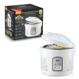 5L Electric Rice Cooker with Steamer Basket, Non-Stick Inner Pot, 24-Hour Delay Timer and Keep-Warm Function for Family Meals (White) In Australia - Darrahopens