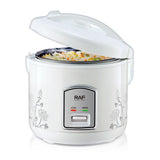 5L Electric Rice Cooker with Steamer Basket, Non-Stick Inner Pot, 24-Hour Delay Timer and Keep-Warm Function for Family Meals (White)