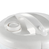 5L Electric Rice Cooker with Steamer Basket, Non-Stick Inner Pot, 24-Hour Delay Timer and Keep-Warm Function for Family Meals (White)