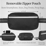 Hands-Free Dog Leash Set with Waist Belt and Storage Pouch, Shock-Absorbing Bungee Leash for Jogging, Walking, and Outdoor Adventures, Reflective Safety Design for Night Use (Green)