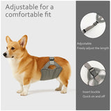 Reusable Washable Dog Diapers for Female and Male Dogs, Leak-Proof Protective Wrap with Adjustable Quick-Release Buckles, Perfect for Heat Cycles, Incontinence, and Outdoor Adventures Like Daily Walks (M, Black)