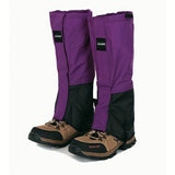 Outdoor Leg Gaiters for Hiking, Snow, and Mud – Waterproof, Breathable 100% Polyester with Adjustable Fit, Ideal for Skiing, Trekking, and Desert Exploration to Keep Debris Out of Boots (Black)