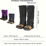 Outdoor Leg Gaiters for Hiking, Snow, and Mud – Waterproof, Breathable 100% Polyester with Adjustable Fit, Ideal for Skiing, Trekking, and Desert Exploration to Keep Debris Out of Boots (Navy) In Australia - Darrahopens