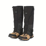 Outdoor Leg Gaiters for Hiking, Snow, and Mud – Waterproof, Breathable 100% Polyester with Adjustable Fit, Ideal for Skiing, Trekking, and Desert Exploration to Keep Debris Out of Boots (Navy)