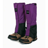 Outdoor Leg Gaiters for Hiking, Snow, and Mud – Waterproof, Breathable 100% Polyester with Adjustable Fit, Ideal for Skiing, Trekking, and Desert Exploration to Keep Debris Out of Boots (Purple) In Australia - Darrahopens