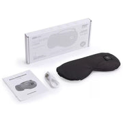 Wireless Smart Heated Eye Mask with 3-Temperature Control, Ergonomic Design for Eye Relief, Ideal for Sleep, Travel, and Office Relaxation (Black) In Australia - Darrahopens