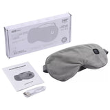 Wireless Smart Heated Eye Mask with 3-Temperature Control, Ergonomic Design for Eye Relief, Ideal for Sleep, Travel, and Office Relaxation (Black)