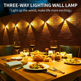 Solar Powered Outdoor Wall Light with Triple-Sided Glow, 5 Lighting Modes, Dusk-to-Dawn Auto On/Off, Weatherproof LED Accent Lamp for Patio, Fence, Staircase, and Garden Wall Decor (10PCS, Cool White) In Australia - Darrahopens