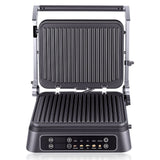 Darrahopens Appliances > Kitchen Appliances > Speciality Appliances Two-in-One Electric Grill and Sandwich Maker with Interchangeable Non-Stick Plates, 180-Degree Flip-Open Design for Steaks, Paninis, Waffles, and Breakfast Favorites in Home Kitchens (Black) In Australia - Darrahopens