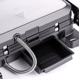 Darrahopens Appliances > Kitchen Appliances > Speciality Appliances Two-in-One Electric Grill and Sandwich Maker with Interchangeable Non-Stick Plates, 180-Degree Flip-Open Design for Steaks, Paninis, Waffles, and Breakfast Favorites in Home Kitchens (Black) In Australia - Darrahopens