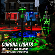 Darrahopens Occasions > Party Lights > Coloured Lights Solar-Powered Decorative Garden Light with RGB Color Modes and Warm White Option, Weatherproof Outdoor Patio Lantern for Festive Ambiance, Auto On/Off at Dusk, Ideal for Pathways, Yards, and Holiday Celebrations (3PCS, RGB Light+Cool White Light)