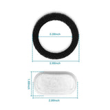 Replacement Pet Water Fountain Filter Kit with Runway Filter, Round Foam, and Square Activated Carbon Pad for Clean, Fresh Drinking Water for Cats and Dogs (A Filter×12)