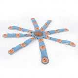Interactive Octopus Puzzle Toy for Dogs – Snuffle Mat & Treat Dispenser Combo for Slow Feeding, Mental Stimulation, and Boredom Relief, Made from Recycled Fire Hose and Natural Rubber, Perfect for Solo or Bonding Play (Blue)
