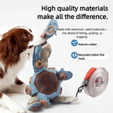 Interactive Octopus Puzzle Toy for Dogs – Snuffle Mat & Treat Dispenser Combo for Slow Feeding, Mental Stimulation, and Boredom Relief, Made from Recycled Fire Hose and Natural Rubber, Perfect for Solo or Bonding Play (Blue)