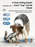 Interactive Octopus Puzzle Toy for Dogs – Snuffle Mat & Treat Dispenser Combo for Slow Feeding, Mental Stimulation, and Boredom Relief, Made from Recycled Fire Hose and Natural Rubber, Perfect for Solo or Bonding Play (Blue)