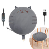 New Winter USB Heated Seat Cushion, Round Cartoon Design for Office and Home, Portable Warmth with Adjustable Temperature, Compatible with Power Banks and USB Ports (Owl)