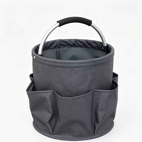 Foldable Carry-All Tote with Handle and Multiple Pockets – Portable Collapsible Laundry Basket for Outdoor Travel, Camping, Picnic, Beach, and Home Organization (Grey) In Australia - Darrahopens