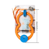Interactive Door Clip Cat Toy with Bouncy Spring and Replaceable Teaser Tail – Self-Play Entertainer for Solo Cats, Mounts on Doorframes, Tables, or Cat Trees to Spark Hunting Instincts and Burn Off Excess Energy (Orange) In Australia - Darrahopens