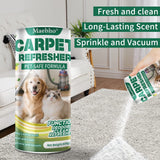 Powerful Pet-Safe Carpet Odor Eliminator Powder, Instantly Refreshes Rugs and Upholstery, Perfect for Homes with Cats, Dogs, and Rabbits, Leaves a Long-Lasting Fresh Scent Without Any Harsh Chemicals