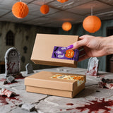 Spooky Fun Halloween Sticker Sheets for Gift Wrapping and Party Favors – 25 Sheets of 100 Adhesive Stickers with Pumpkins, Ghosts, Witches and Bats, Perfect for Bag Sealing and Seasonal Decor (25PCS) In Australia - Darrahopens