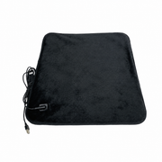 USB-Powered Faux Rabbit Fur Heating Pad for Office, Car, and Outdoor Use – Soft, Portable, and Adjustable Temperature with Timer (Grey)
